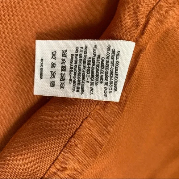 Free People Leather Scallop Mini Skirt Size 4 - Picture 2 of 7